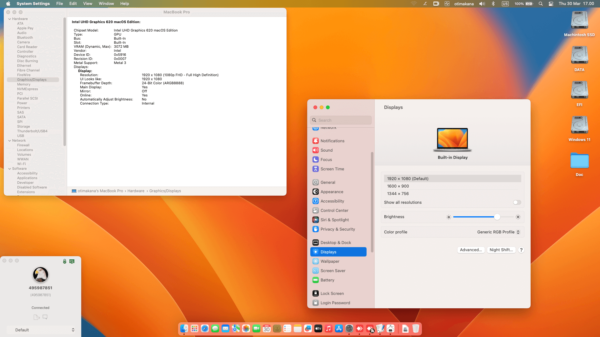 Lenovo Thinkpad X1 Carbon 6th Gen 5th [KabyLake R   Intel UHD 620 + PS2 SMBUS]   OpenCore 5